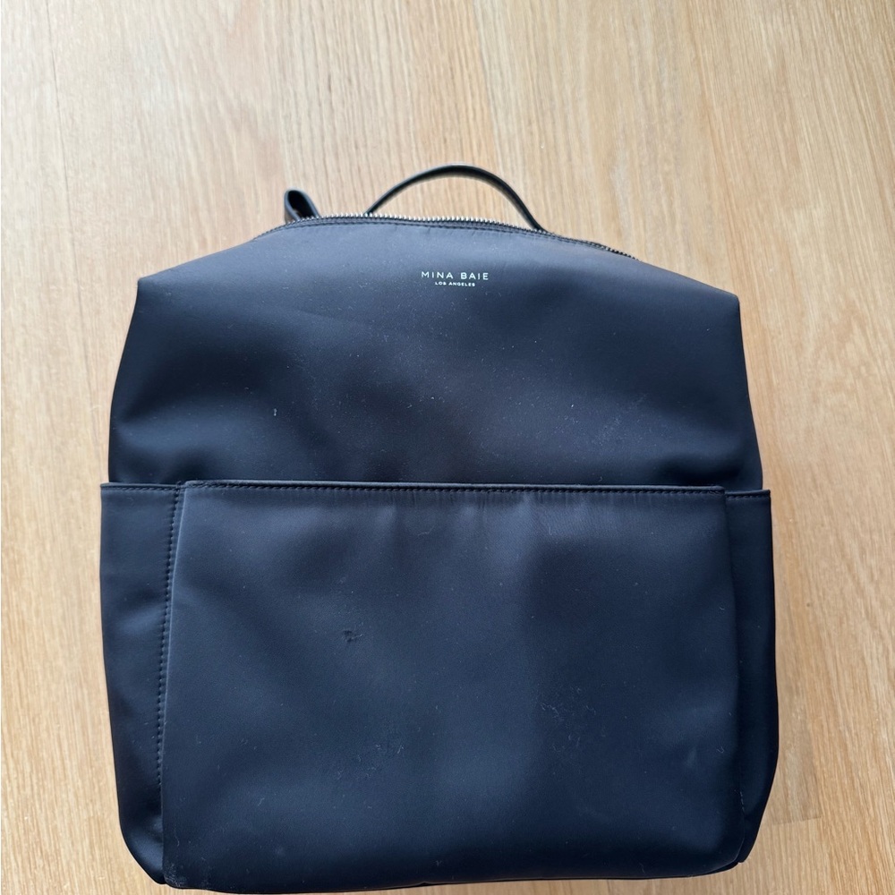 Mina Baie Stevie Midi Backpack (Nylon) Black